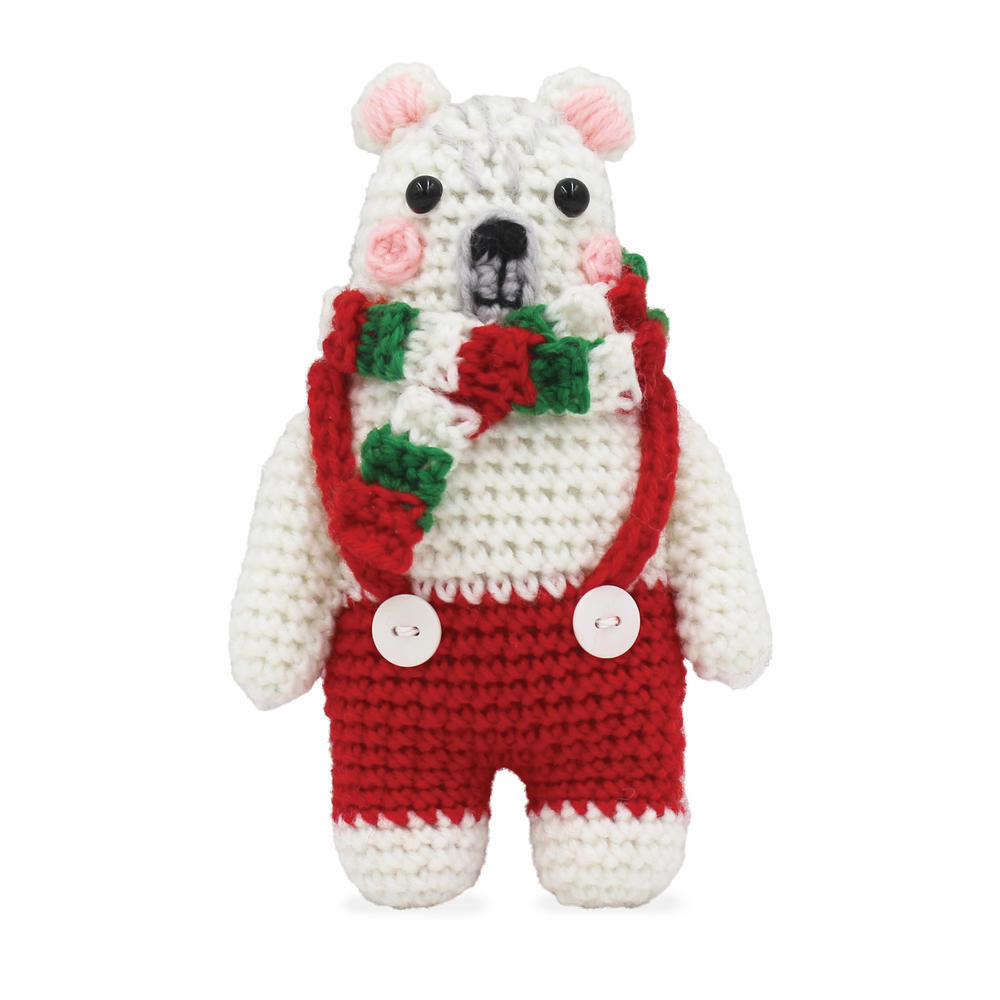 Christmas Polar Bear Crochet Kit from Needle Creations